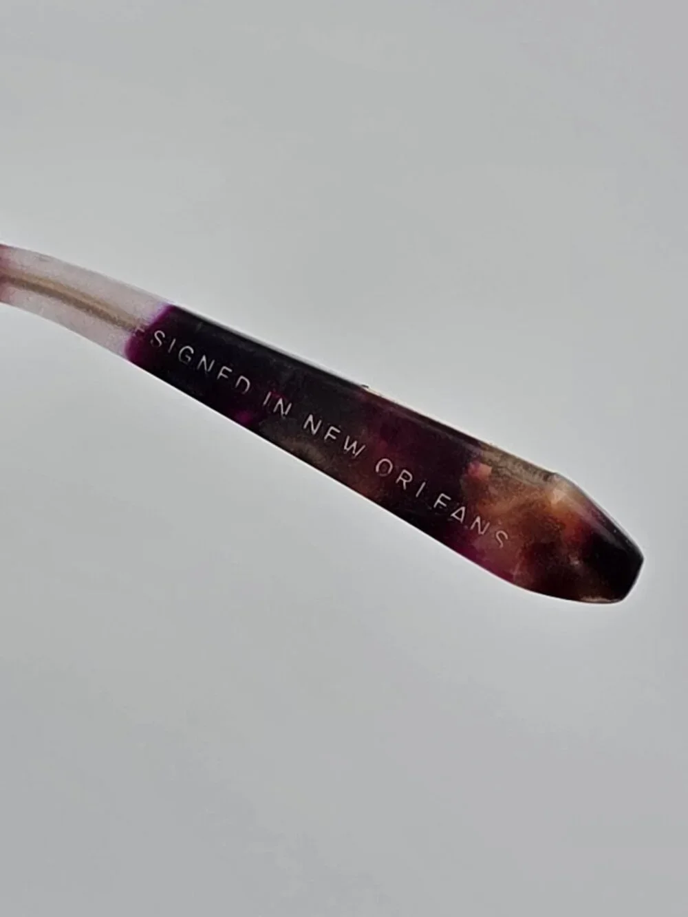 Krewe Optical Emma Stardust Purple Tortoise Cat Eye Eyeglasses Frame 50-18-138